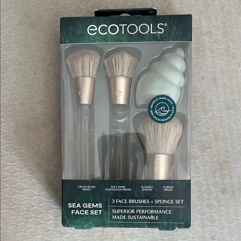 EcoTools Sea Gems Face Set with Green and Brown Brushes
